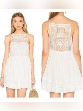 Free People Emily crochet dress